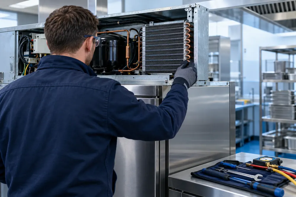 Refrigeration Repair in a commercial refrigeration setting